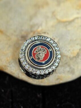 Pandora USMC Marine Corps Exclusive Dangle Charm, S925 Silver (Women's)